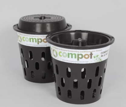 Black Recycled Compot | 5L Compost Bin