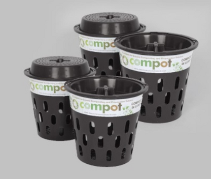 Black Recycled Compot | 5L Compost Bin