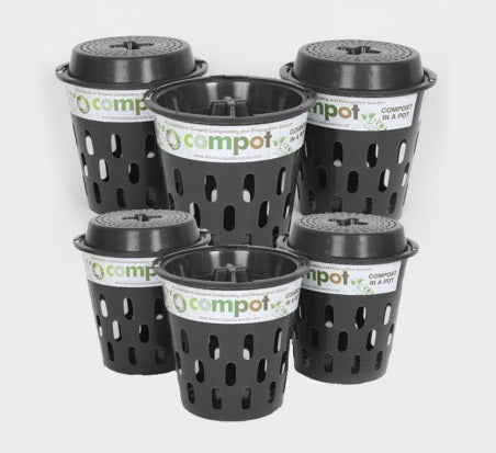 Black Recycled Compot | 5L Compost Bin