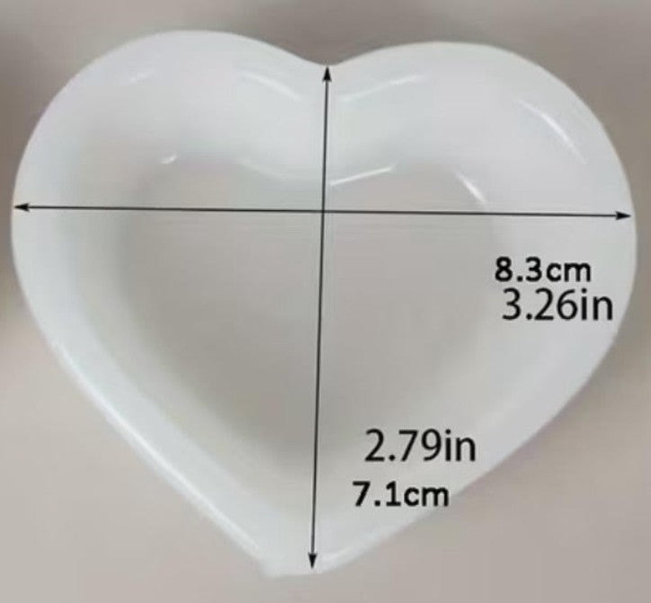 Eggshell Bio-Epoxy Heart Dish | Carbon Sequestering | One of a Kind
