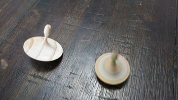 Hand-turned Recycled Timber Spinning Top | Unoiled | Australian Made
