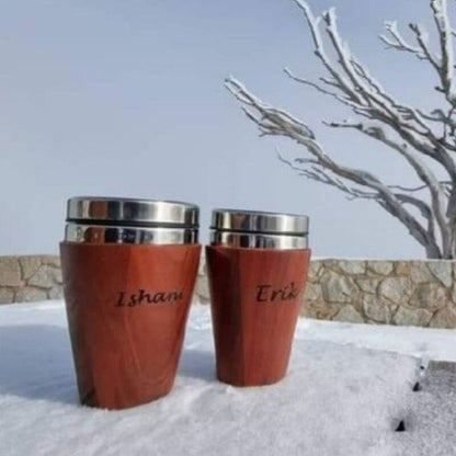 Hand-turned Timber Coffee Travel Mug | Insulated | Australian Made