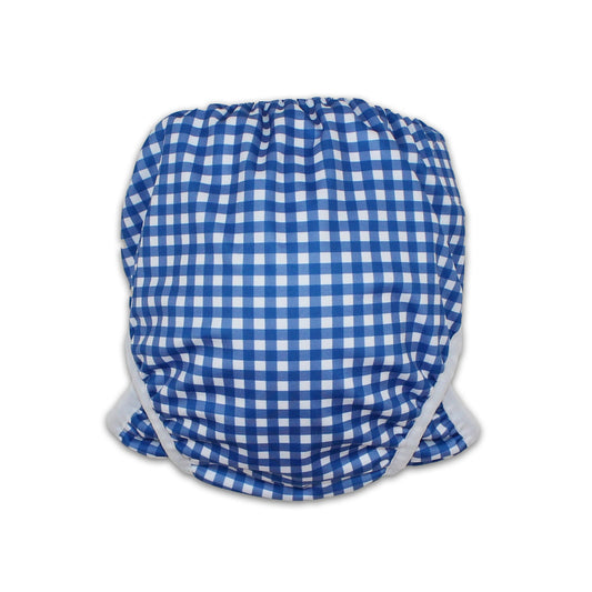 As seen on Chemist Warehouse. Tyoub Reusable and Adjustable Swim Nappy. The Reusable Swim Nappy and Wet Bag in the colour black and white Gingham Check is Excellent for swimming lessons and all aquatic play. This swim nappy fits all babies from 3 months to 3 years old. With double inner leg gusset, it is leak and accident proof. Has a Snug fit and soft elastic seams. With no gaps, the exact waistband fit with soft VELCRO tabs. Made in quick dry fabric.