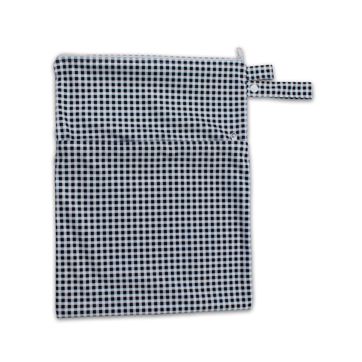 Stay-dry Zip Wet Bag - Black Gingham