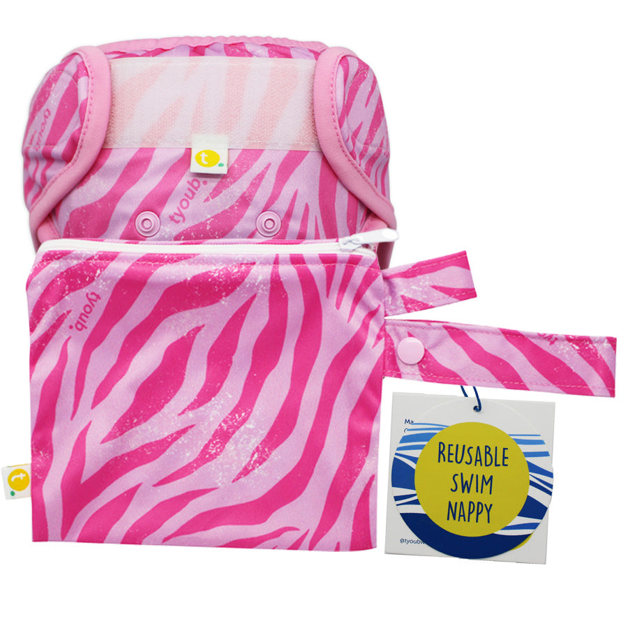 Adjustable Reusable Swim Nappy and Wet Bag