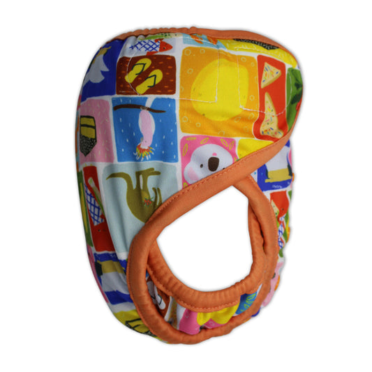 Adjustable Reusable Swim Nappy and Wet Bag - Aussie Icons | Tyoub x Suki McMaster