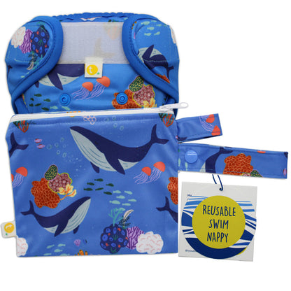 Adjustable Reusable Swim Nappy and Wet Bag