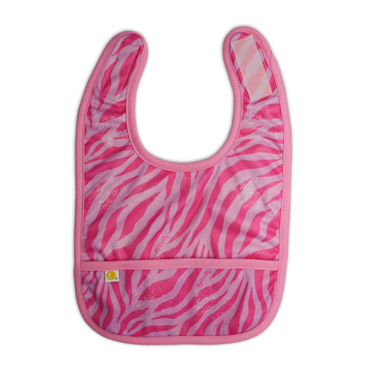 Stay-dry Baby Bib - Tiger Pink