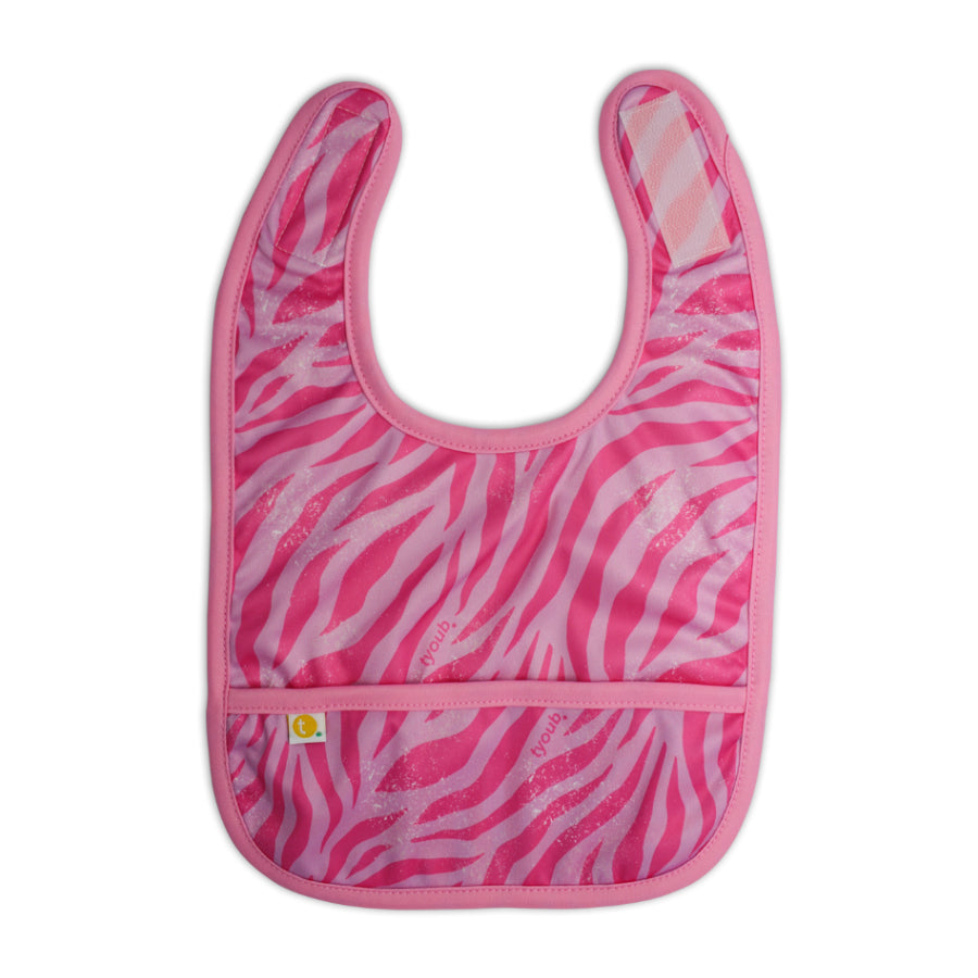 Stay-dry Baby Bib - Tiger Pink