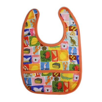 Stay-dry Baby Bib - Aussie Icons | Tyoub x Suki McMaster