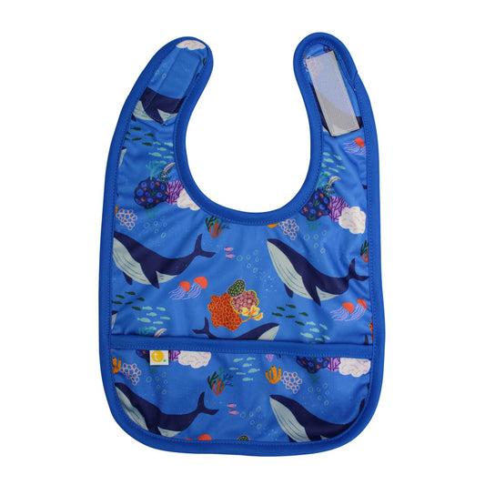 Stay-dry Baby Bib - Whales | Tyoub x Suki McMaster
