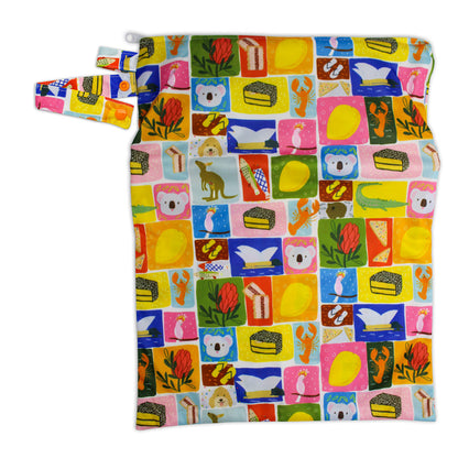 Stay-dry Zip Wet Bag - Medium - Aussie Icons | Tyoub x Suki McMaster