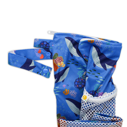 Stay-dry Zip Wet Bag – Whales | Tyoub x Suki McMaster