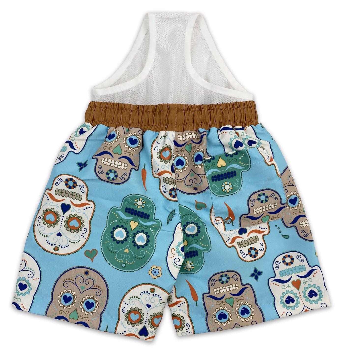 Kids Board Shorts - Skulls Amigo
