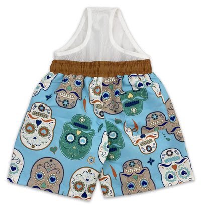 Kids Board Shorts - Skulls Amigo