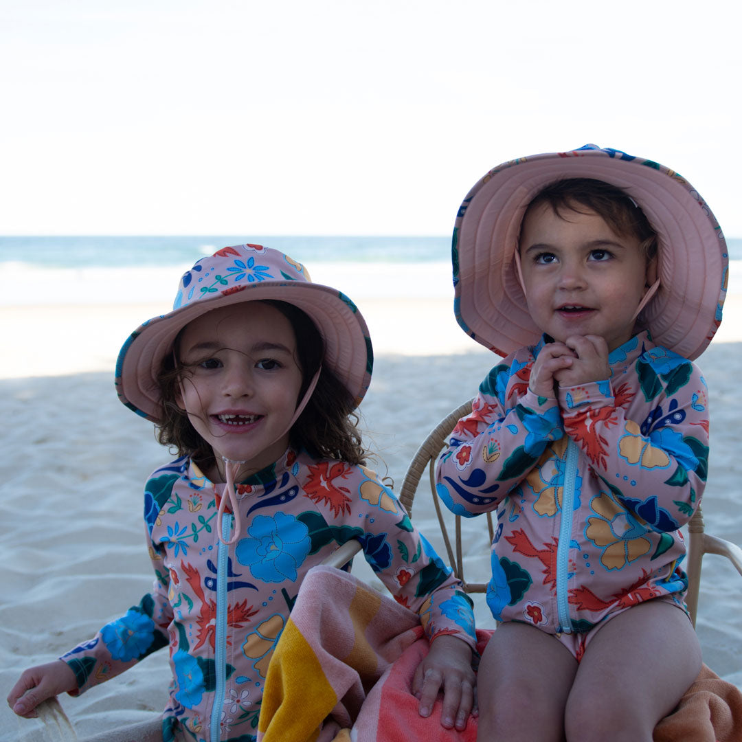 One Piece Long Sleeve Surfsuit - Girls