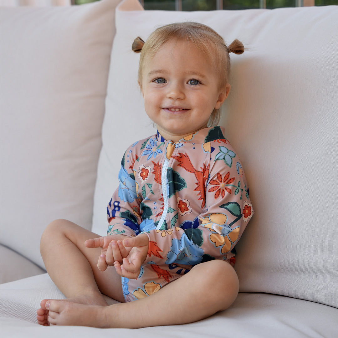 One Piece Long Sleeve Surfsuit - Girls