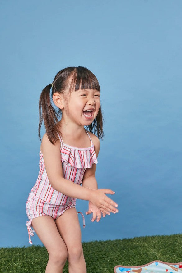 Kids Tankini Set | Ruffle Design | Recycled Fabric | UPF 50+
