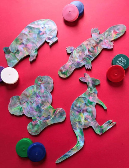 Recycled Plastic Australian Animal Puzzle│Single Pack│Kids 5+