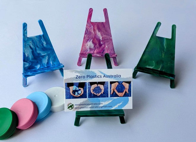 Recycled Plastic Business Card Holder│Easel Stand│Handmade in Australia