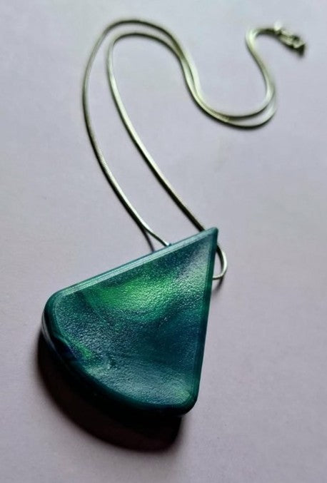 Recycled Plastic Necklace Pendant│Wearable Art│Handmade in Ballarat