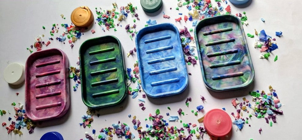 Recycled Plastic Soap Dish│Waterproof│Textured Drainage│Handmade in Ballarat