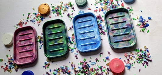 Recycled Plastic Soap Dish│Waterproof│Textured Drainage│Handmade in Ballarat