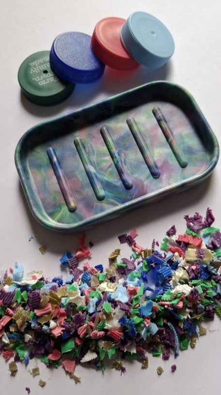 Recycled Plastic Soap Dish│Waterproof│Textured Drainage│Handmade in Ballarat