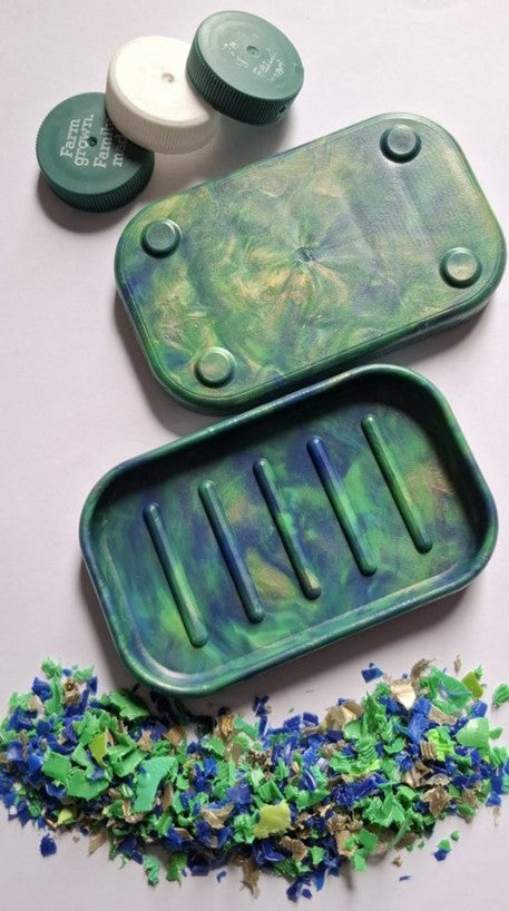 Recycled Plastic Soap Dish│Waterproof│Textured Drainage│Handmade in Ballarat