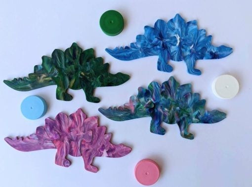 Recycled Plastic Dinosaur Puzzle│Stegosaurus, T-Rex & More│Kids 5+
