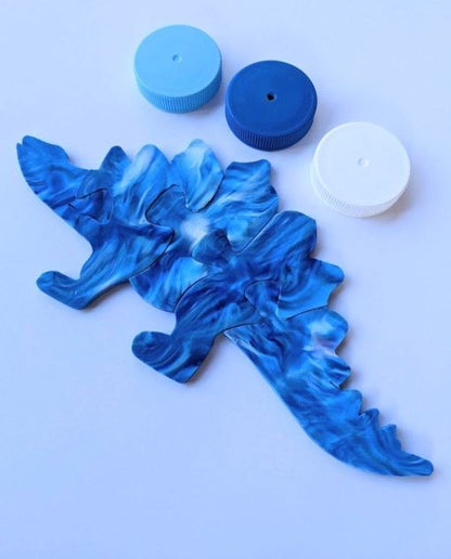 Recycled Plastic Dinosaur Puzzle│Stegosaurus, T-Rex & More│Kids 5+