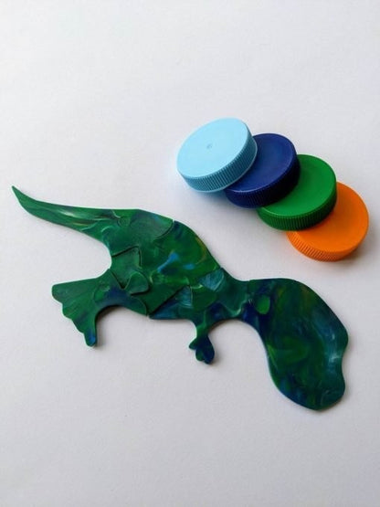 Recycled Plastic Dinosaur Puzzle│Stegosaurus, T-Rex & More│Kids 5+