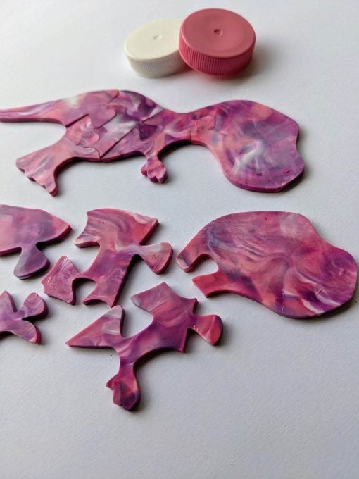 Recycled Plastic Dinosaur Puzzle│Stegosaurus, T-Rex & More│Kids 5+