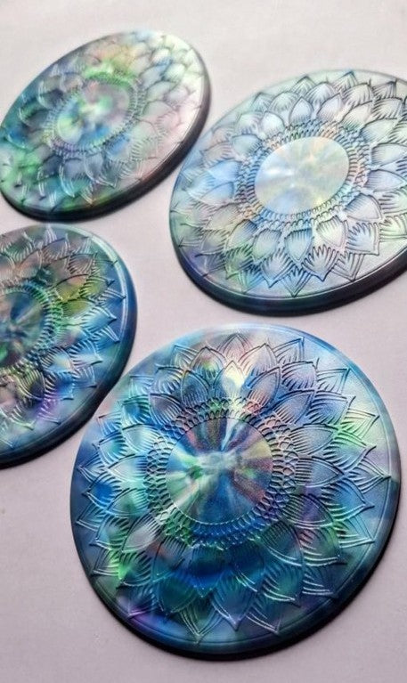 Coasters 4-Pack | 100% Recycled Plastic | Eco-protection for surfaces