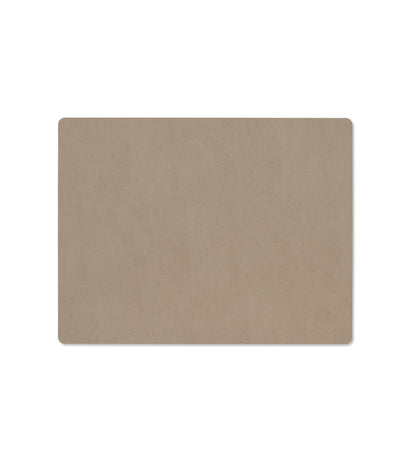 Recycled Leather Table Mat 4pk - Curve | Serene | Handcrafted Denmark