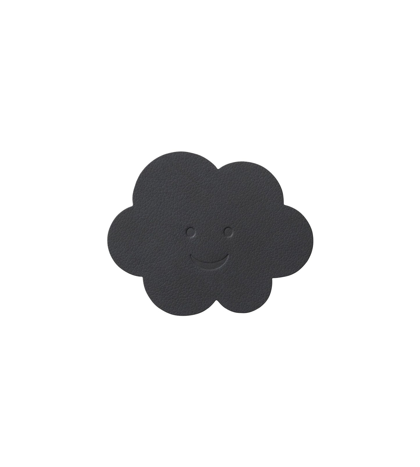 coaster in cloud shape on a white background
