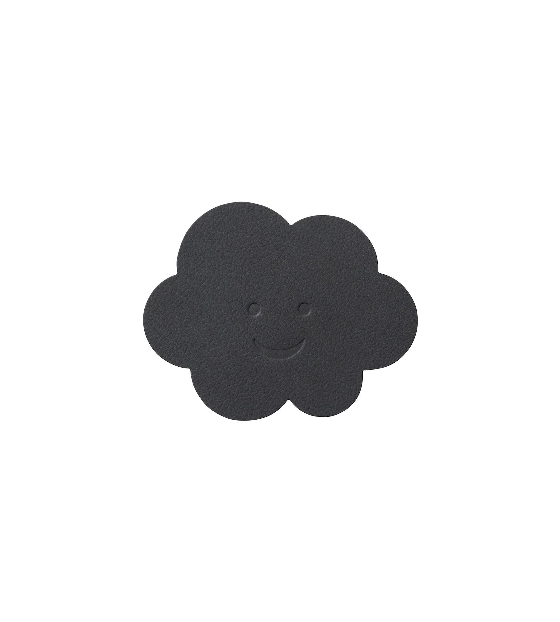coaster in cloud shape on a white background