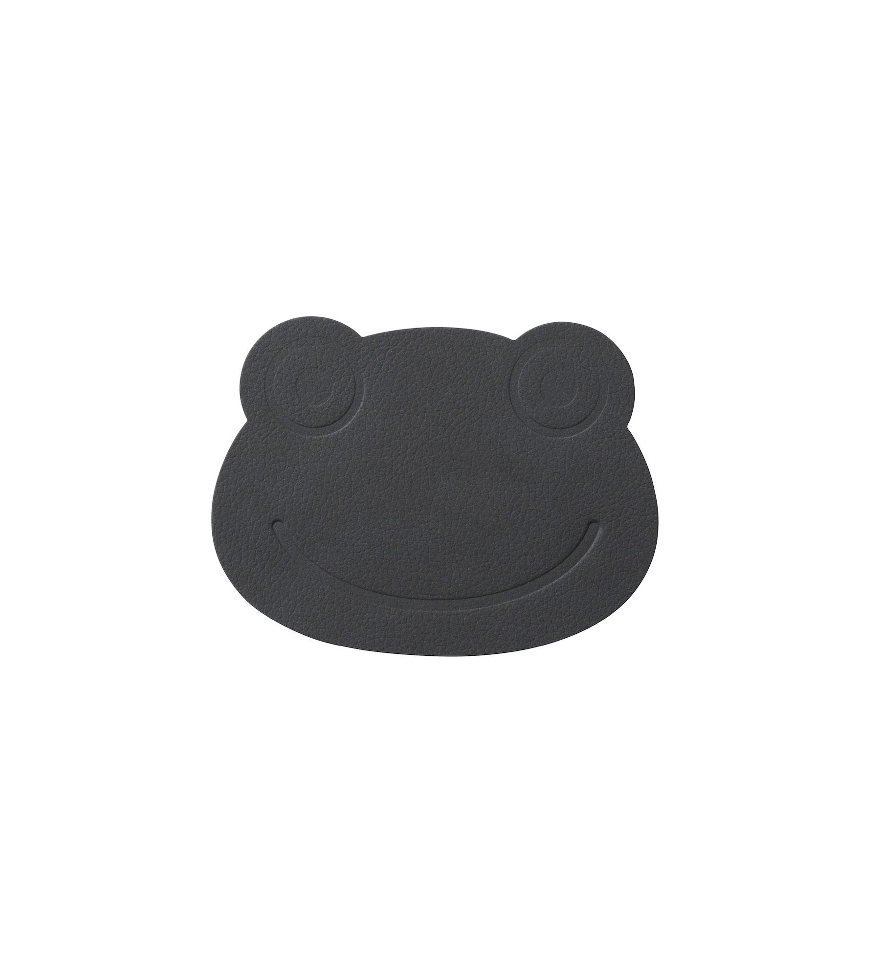 coaster in frog shape on a white background