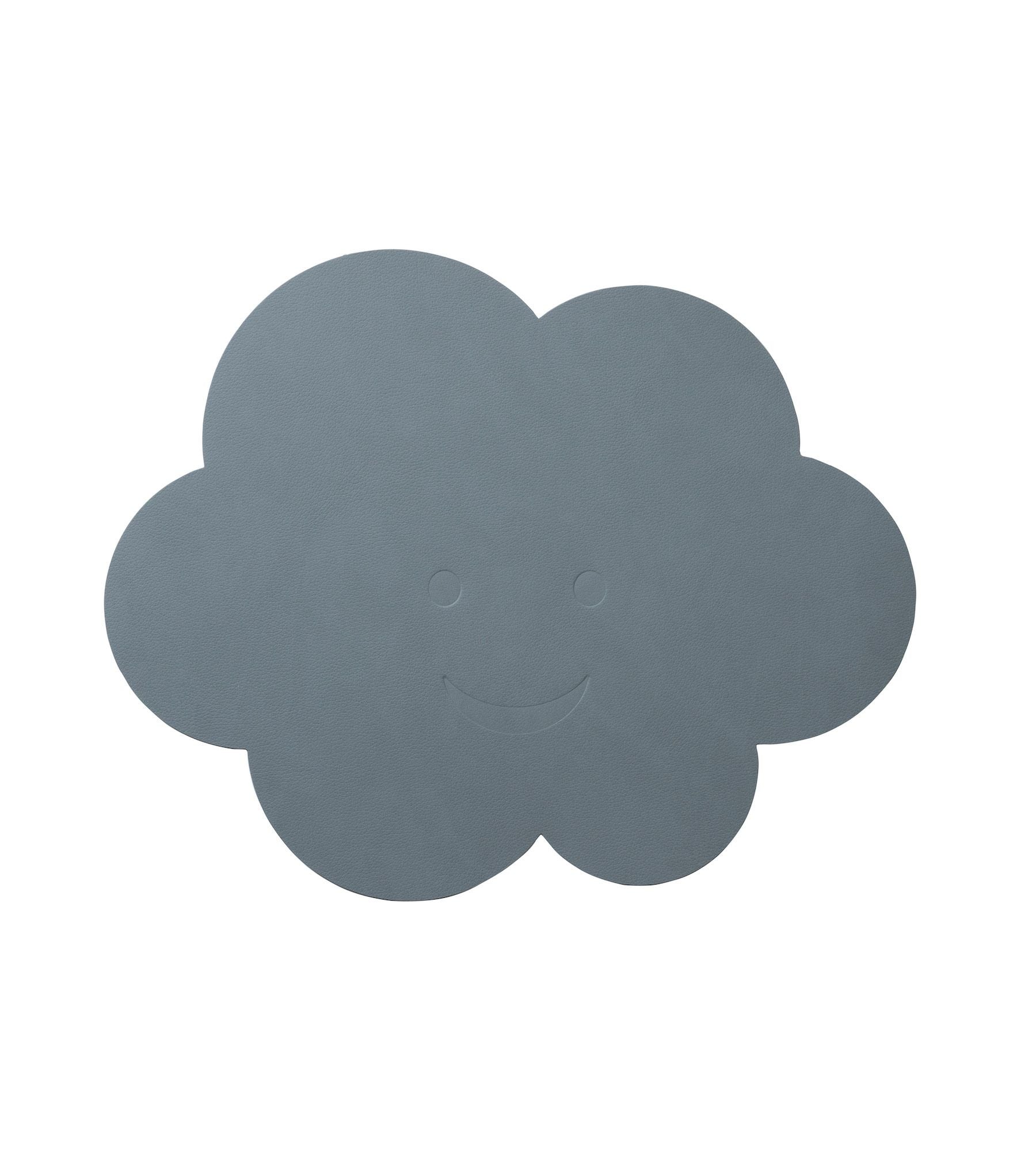 placement in cloud shape on a white background