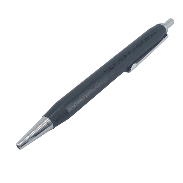 Eco-friendly retractable ballpoint pen in Black. Sustainable office stationery made from recycled materials in Australia.