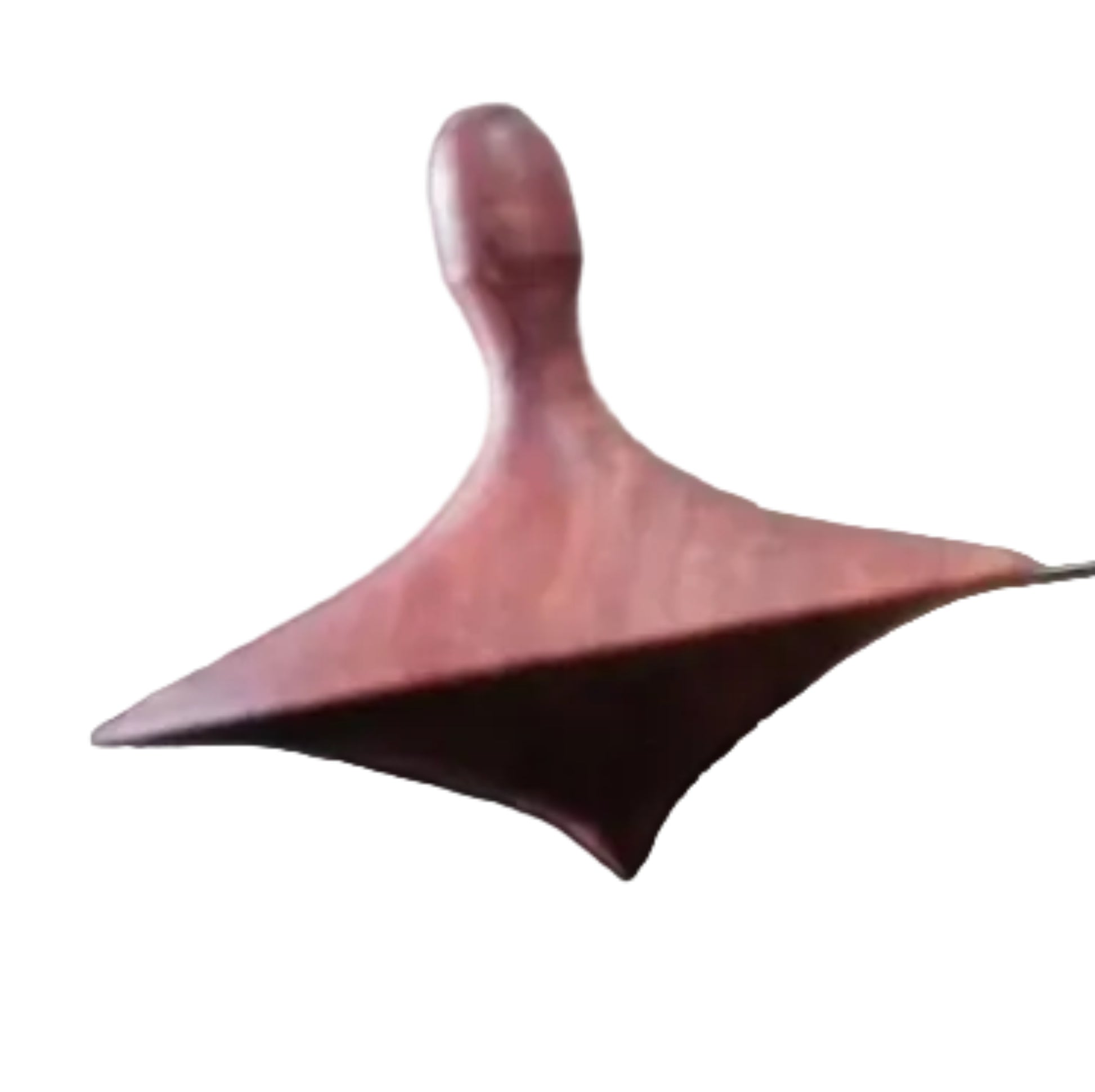 Hand-turned recycled timber spinning top with a warm oiled finish, handcrafted in Australia by Lyons Woodturning.