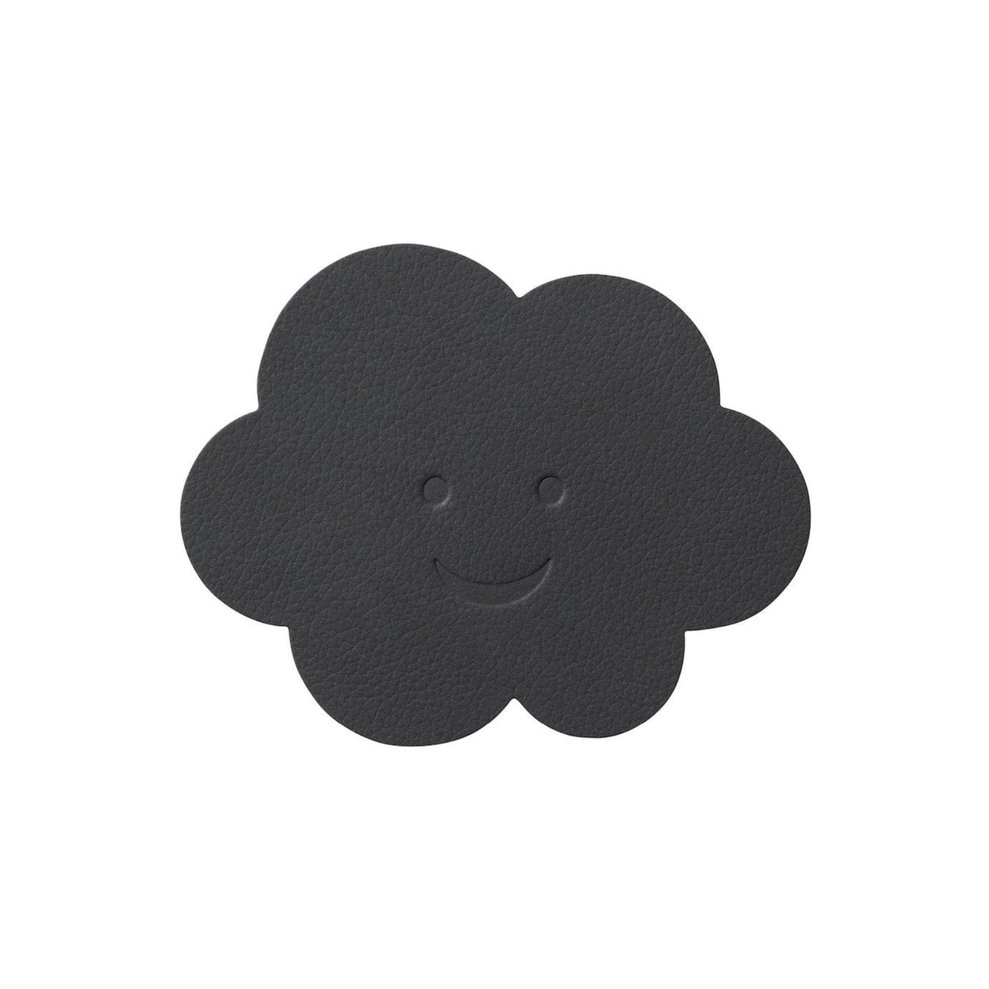 LIND DNA kids recycled leather shape swatch sample for coasters in cloud shape