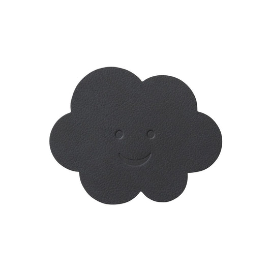LIND DNA kids recycled leather shape swatch sample for coasters in cloud shape
