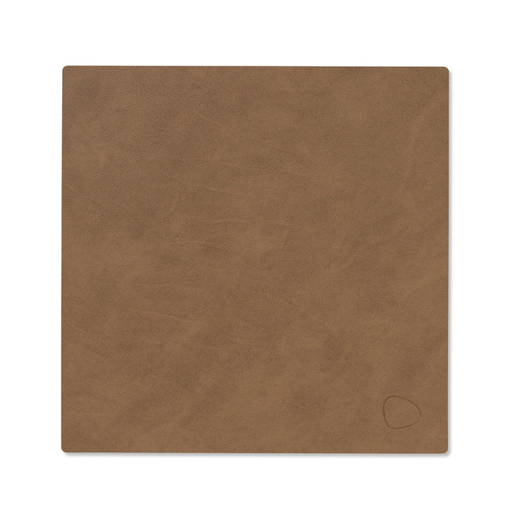 LIND DNA recycled leather colour swatch sample in Brown for sustainable designer homewares.
