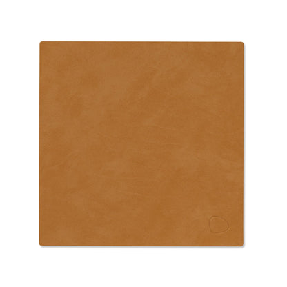 LIND DNA recycled leather colour swatch sample in Burned curry for sustainable designer homewares.