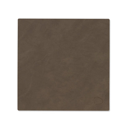 LIND DNA recycled leather colour swatch sample in Caviar for sustainable designer homewares.