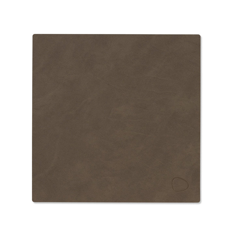 LIND DNA recycled leather colour swatch sample in Caviar for sustainable designer homewares.