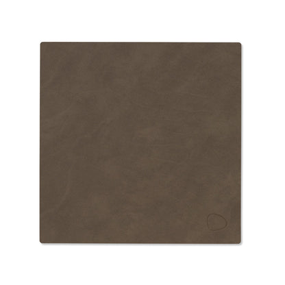 LIND DNA recycled leather colour swatch sample in Clay brown for sustainable designer homewares.