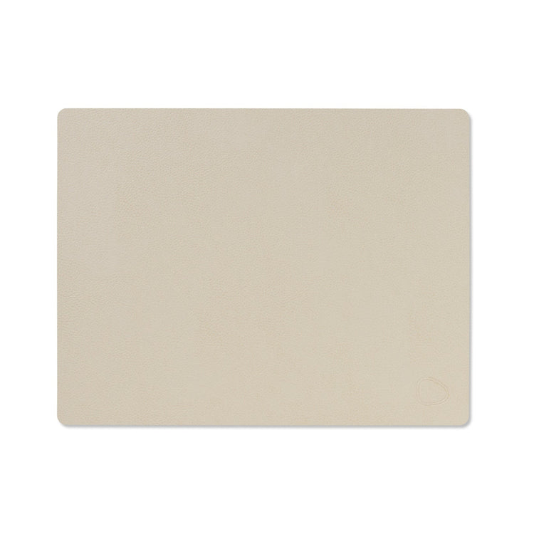 LIND DNA recycled leather colour swatch sample in Cream for sustainable designer homewares.
