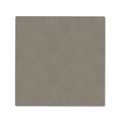 LIND DNA recycled leather colour swatch sample in Flint grey for sustainable designer homewares.
